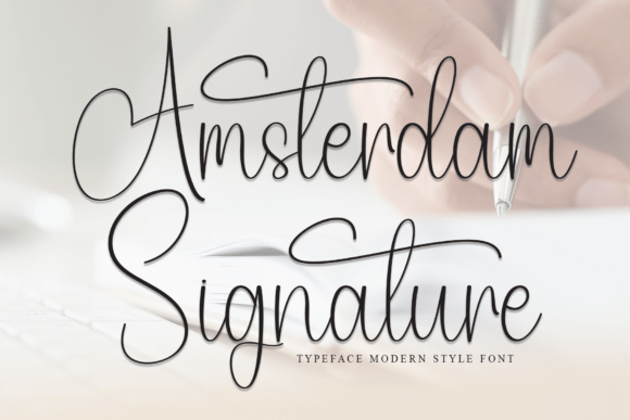Amsterdam Signature: Elevating Design with Elegant Script