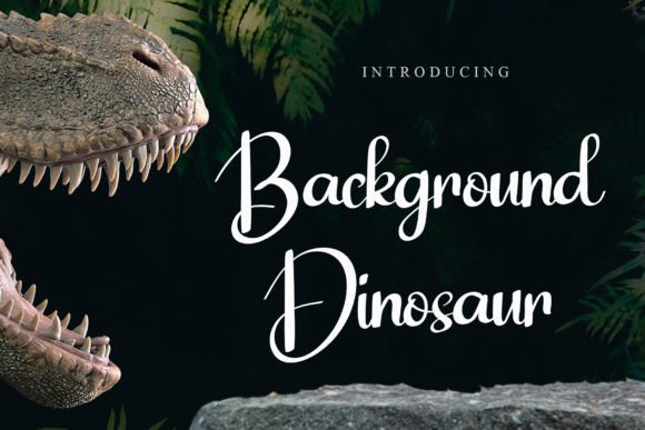 Background Dinosaur: The Elegant Handwritten Font for Authentic Design