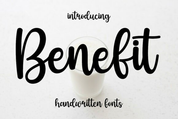 Benefit Font: Elevating Design with Sweet Handwritten Charm