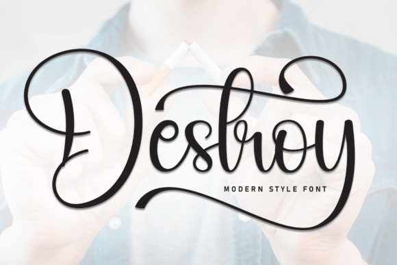 Destroy: Elegant Dainty Handwritten Font for Delicate Swashes