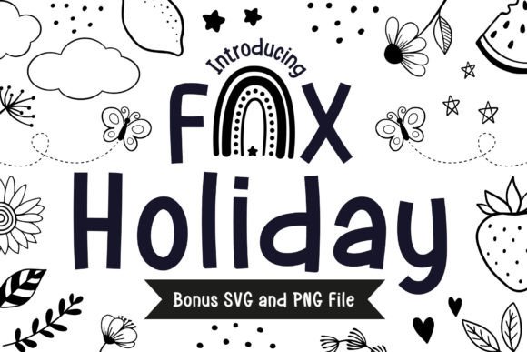 Fox Holiday: A Playful Handwritten Font for Modern Design