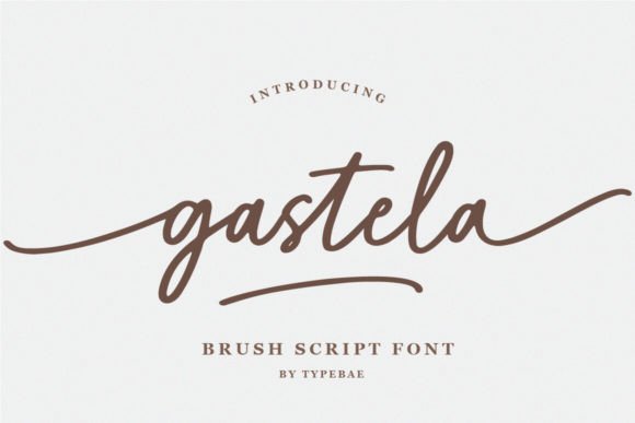 Gastela: Elevate Your Visual Design with Elegant Script Typography