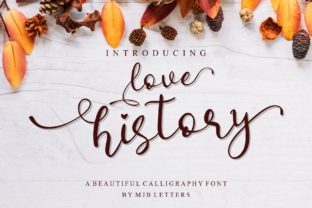 Love History: An Elegant Handwritten Font for Modern Design