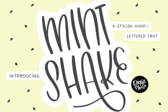 Mint Shake: A Fresh Take on Friendly Typography