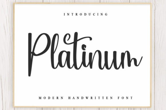 Platinum: Elevate Your Design with Handwritten Elegance