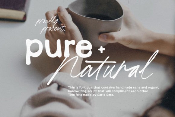 Pure Nature Font Duo: Blending Organic Style with Modern Design