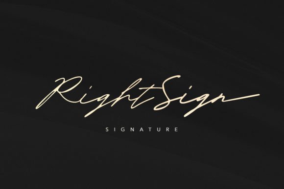 Right Sign: Elevating Your Design with Handwritten Authenticity