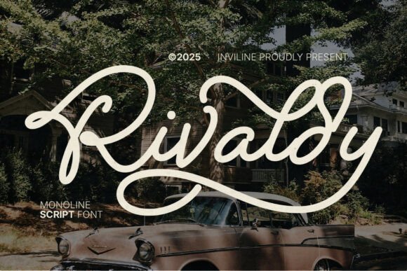 Rivaldy Monoline Script Pro: Vintage Charm, Modern Edge