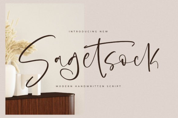 Sagetsock: Elevating Design with Modern Handwritten Elegance