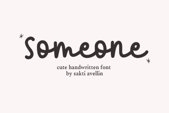 Someone Font: A Handwritten Charm for Creative Design