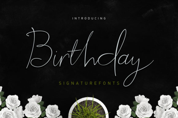 The Birthday Script: A Modern Handwritten Font for Designers