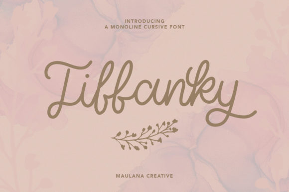 Tiffanky: The Sweet, Cursive Font for Modern Design