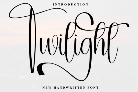Twilight: Elevate Your Designs with Stylish Handwritten Elegance